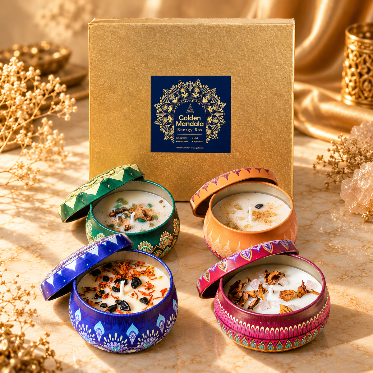 Golden mandala Gift box