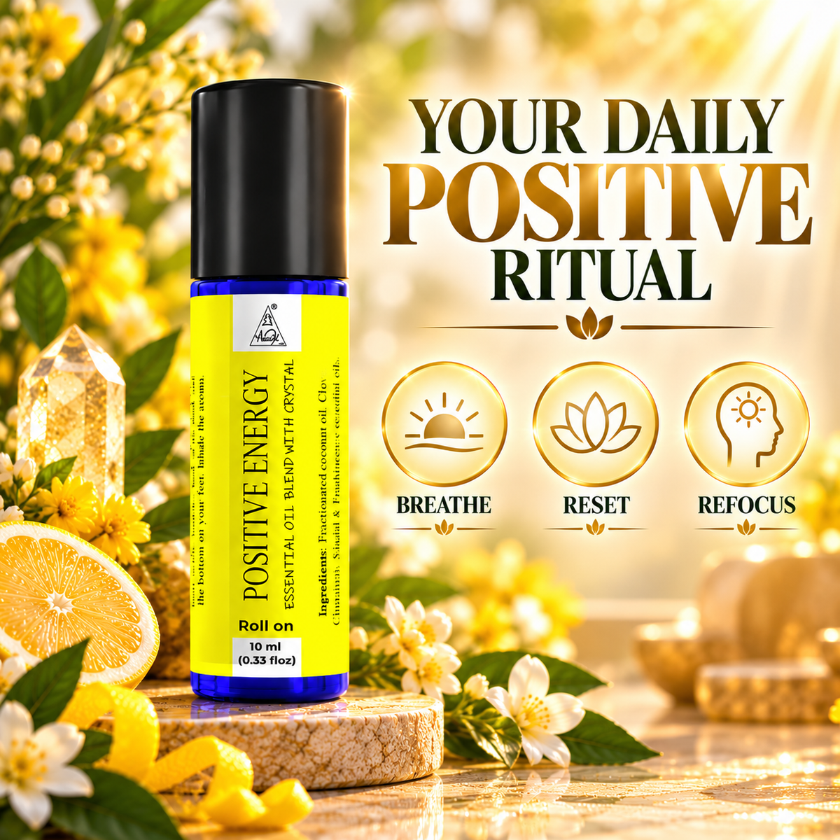 Positive energy Essential Oil Roll on (10ml)