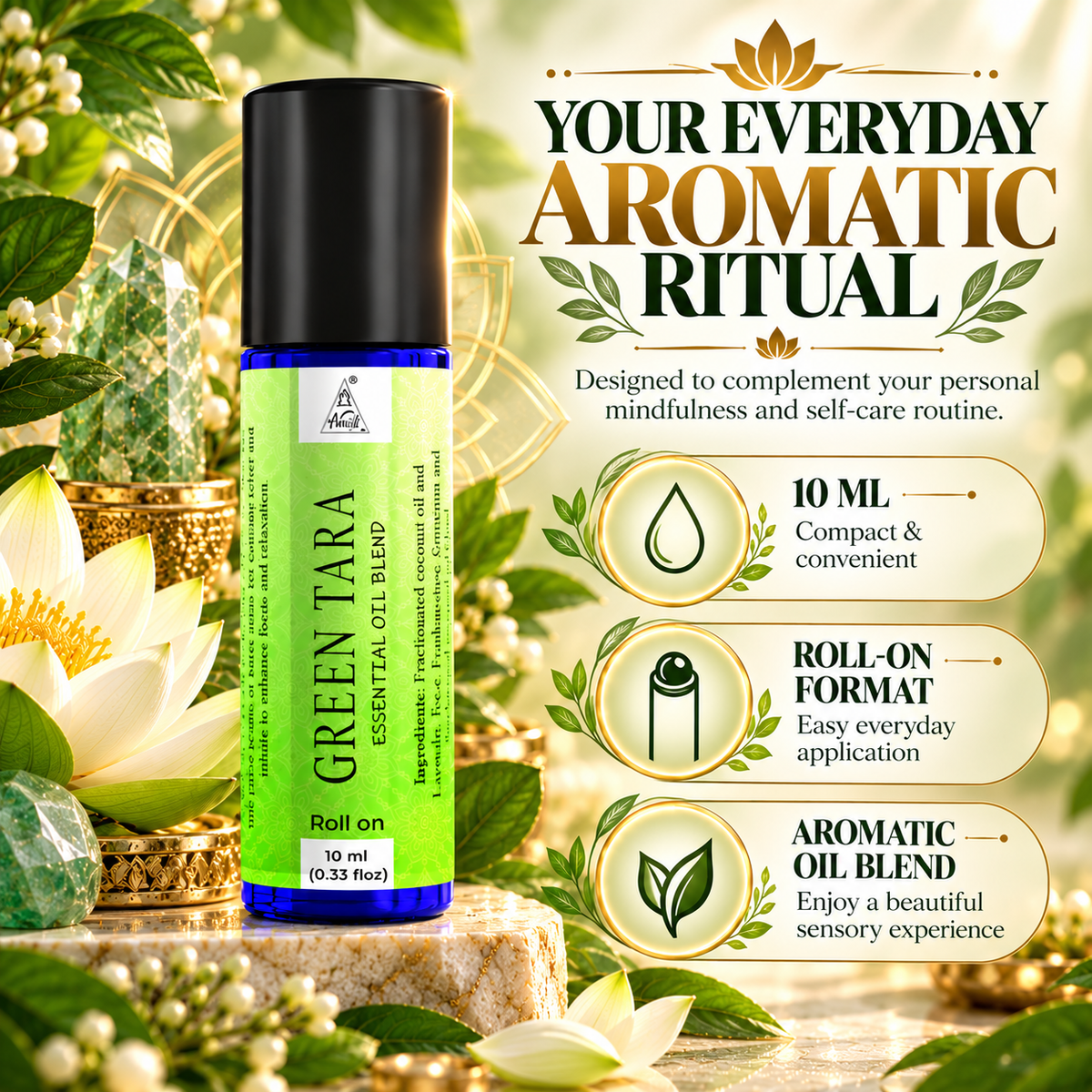 Green tara Essential Oil Roll on (10ml)