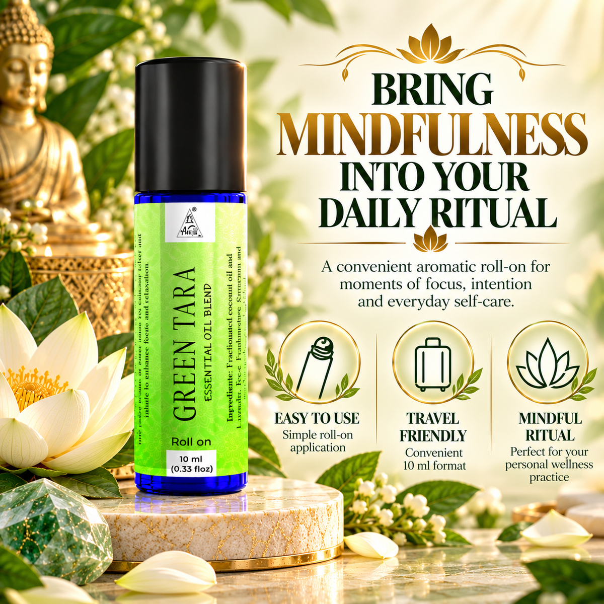 Green tara Essential Oil Roll on (10ml)