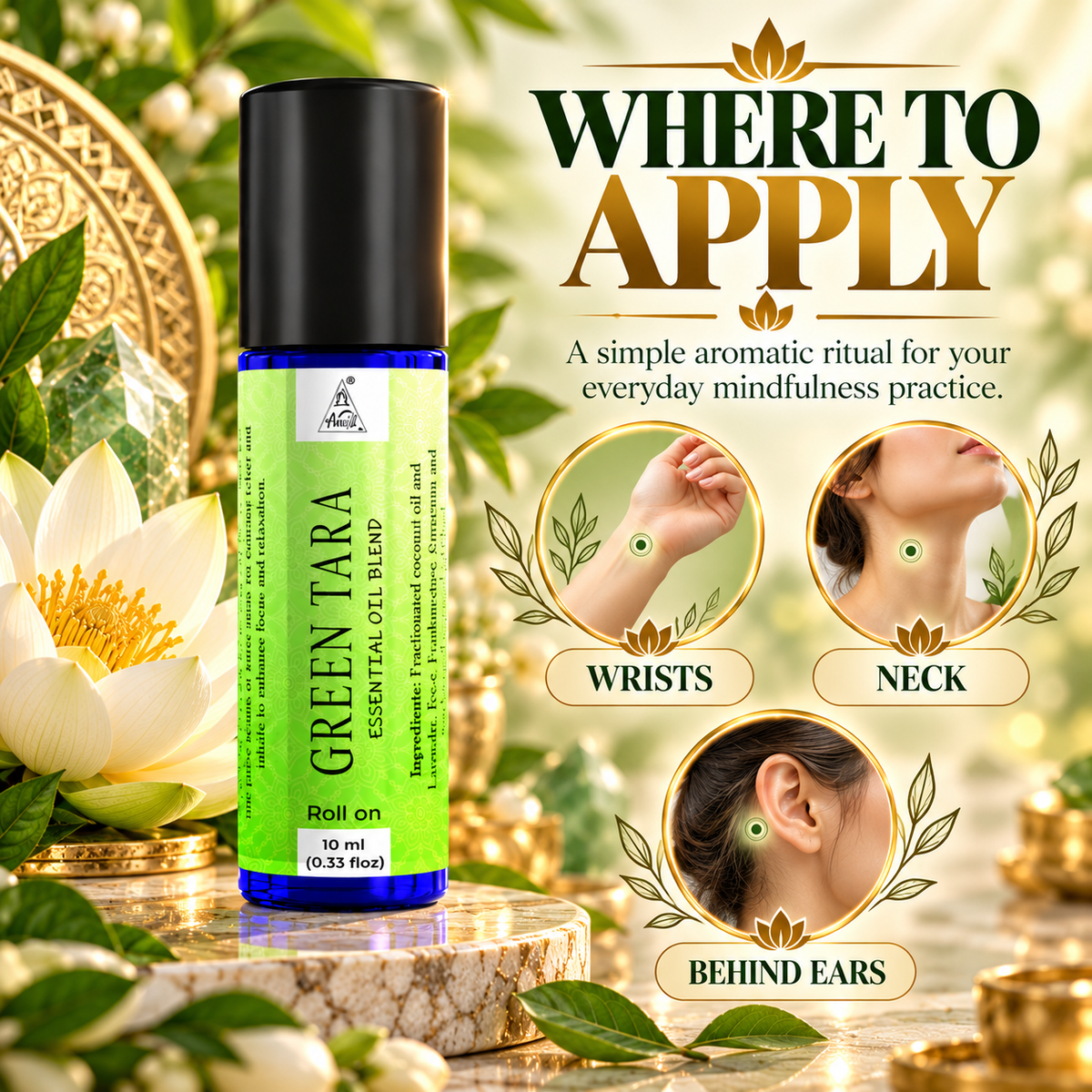 Green tara Essential Oil Roll on (10ml)