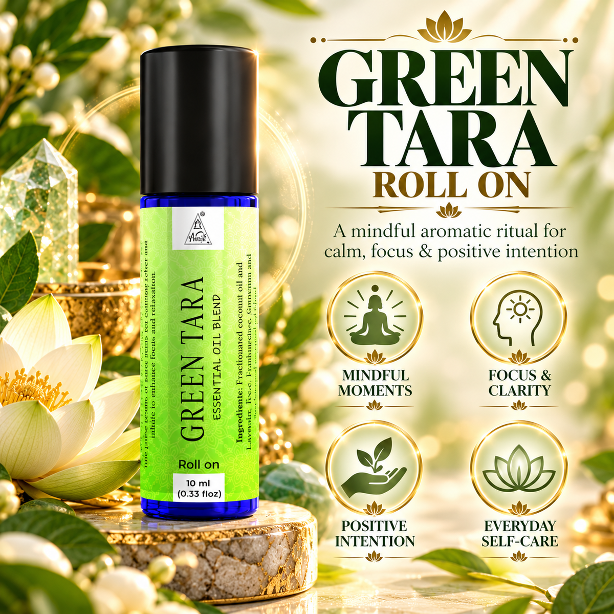 Green tara Essential Oil Roll on (10ml)