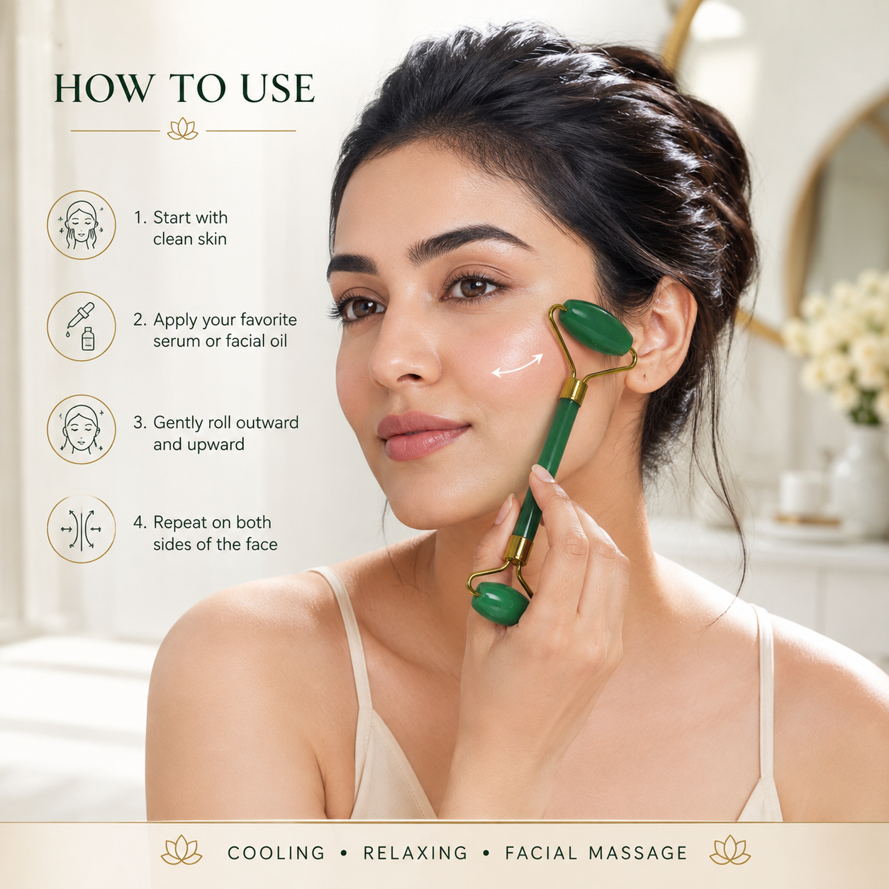 Green Jade Roller & Gua Sha Set