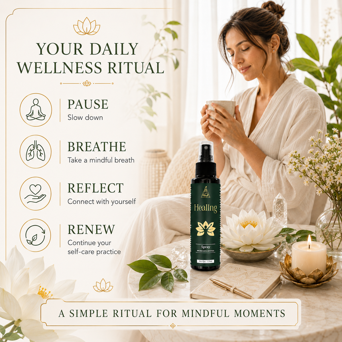 Healing spray | Reiki Energized | Aromatherapy (120ml)
