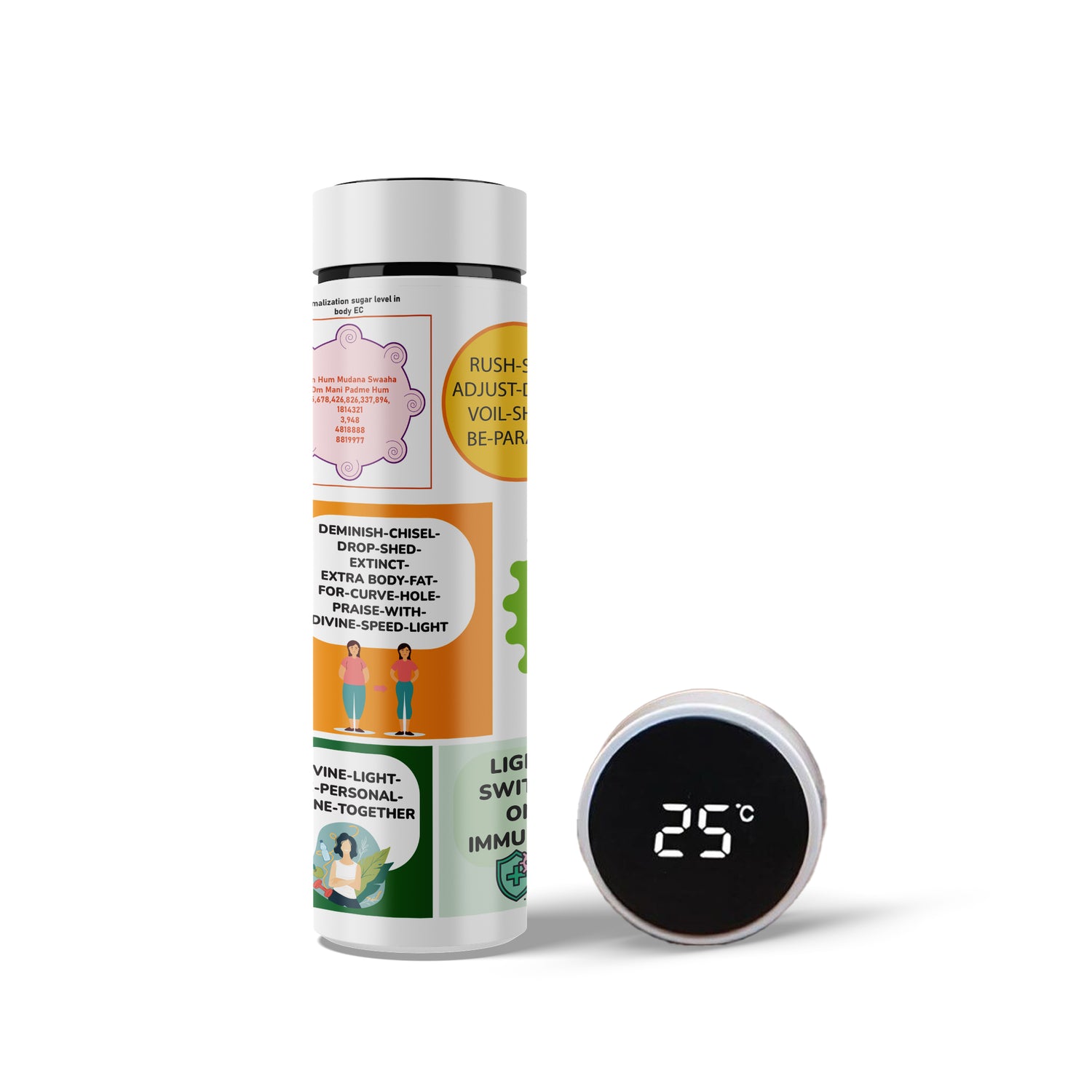 Health Energy Circle & Switchword Infused Water Bottle – 500ml