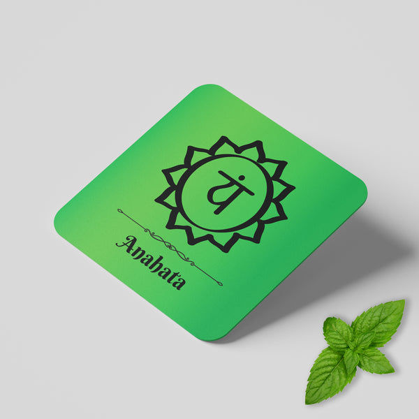 Heart chakra coaster
