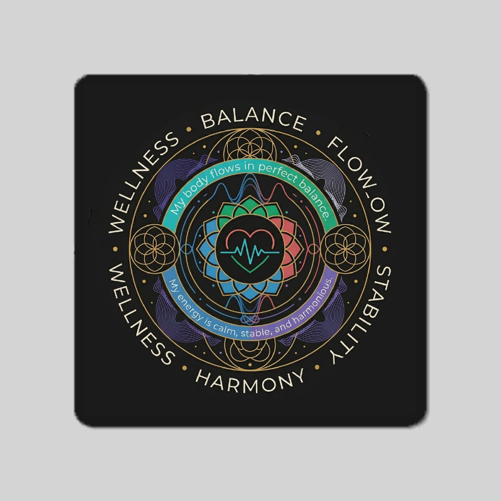 High & Low BP Support Energy Circle Coaster