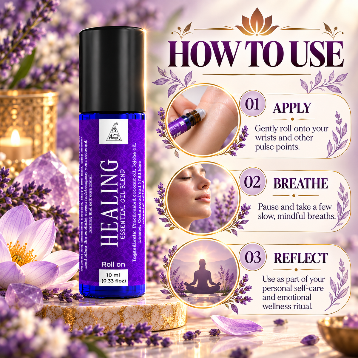 Healing Essential Oil Roll on (10ml)