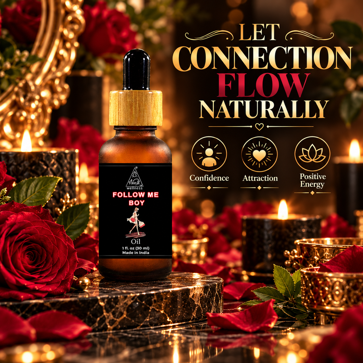 Follow me boy oil | Reiki Energized | Aromatherapy | 30 ml