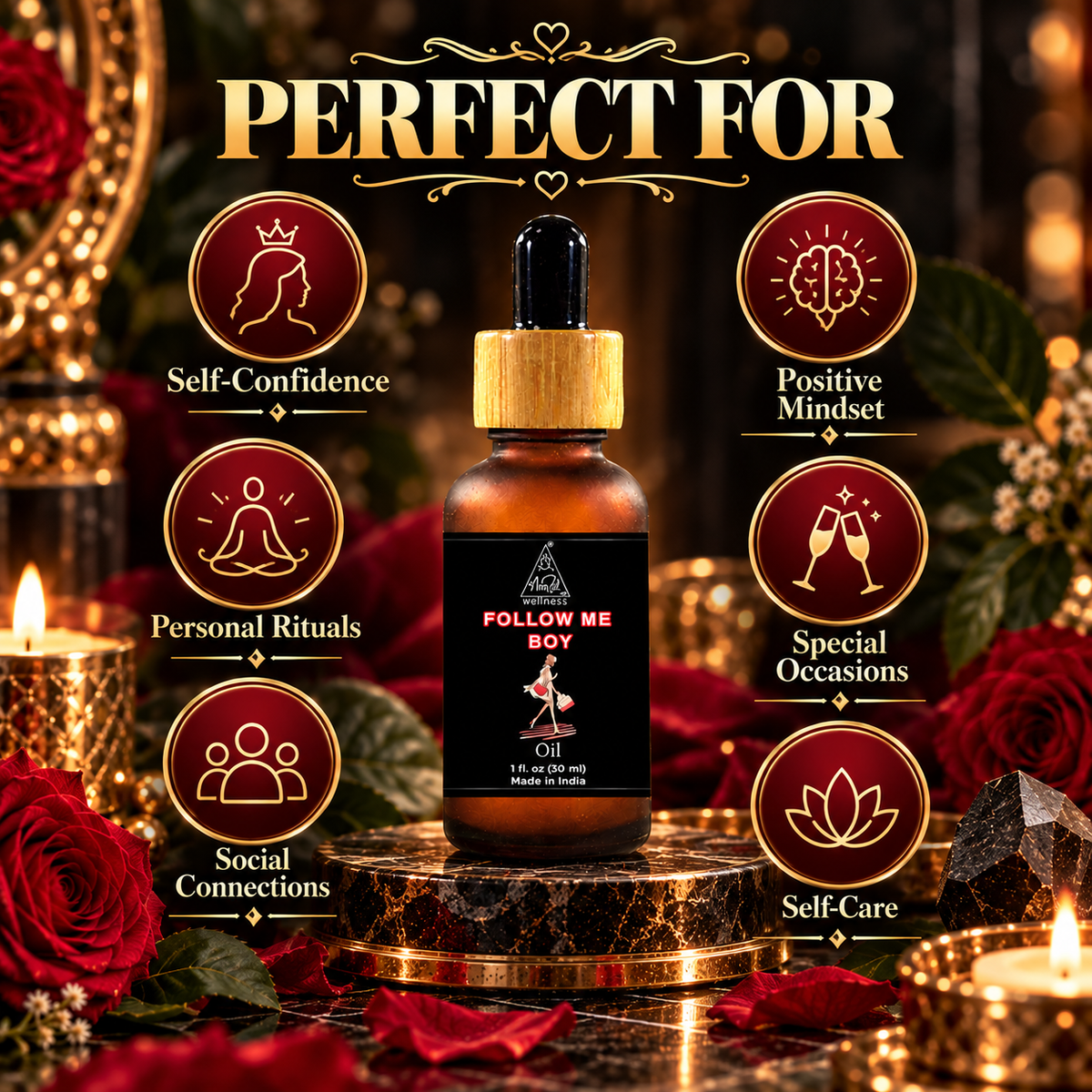 Follow me boy oil | Reiki Energized | Aromatherapy | 30 ml