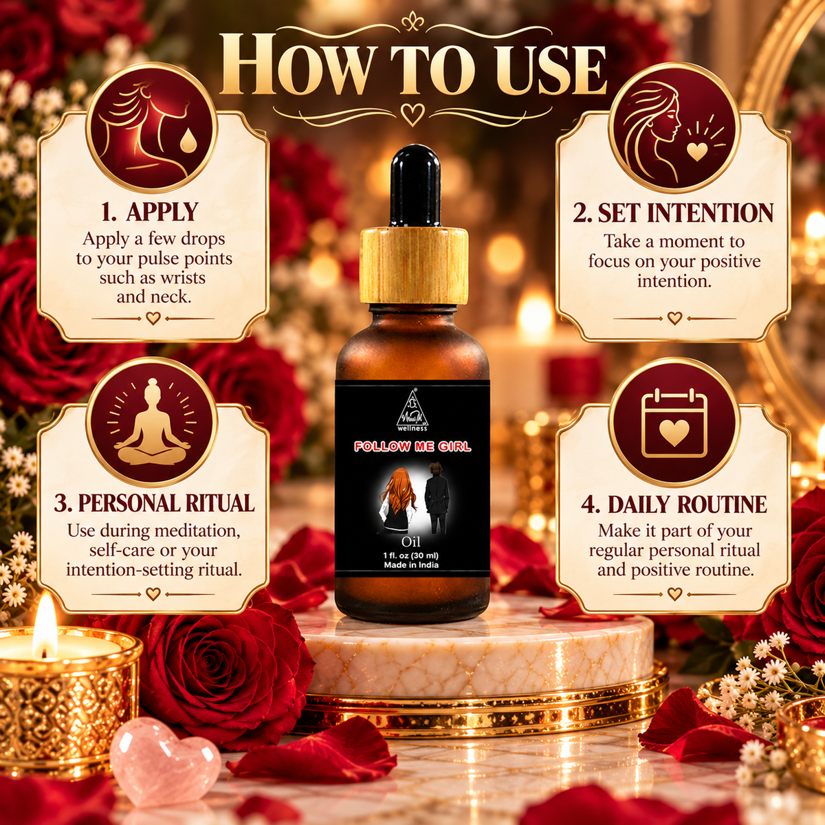 Follow Me Girl oil | Reiki Energized | Aromatherapy | 30 ml