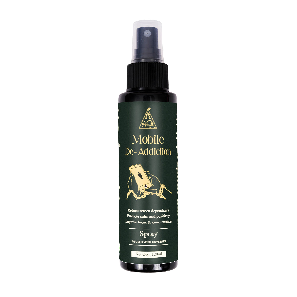 Mobile De-addiction spray | Reiki Energized | Aromatherapy (120ml)