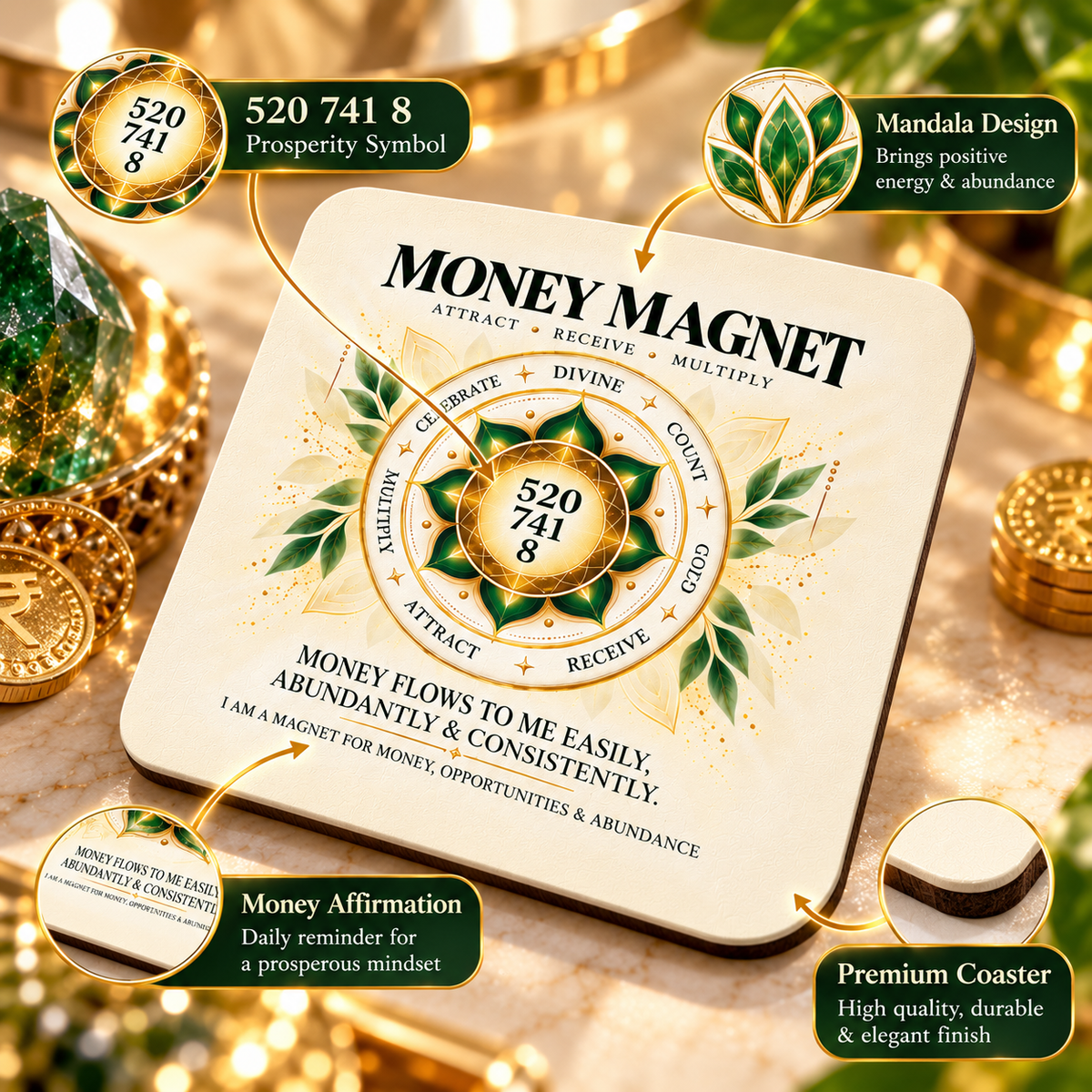 Money Magnet Coaster