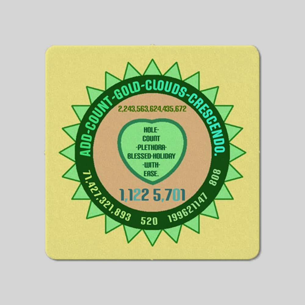 Money flow energy circle coaster