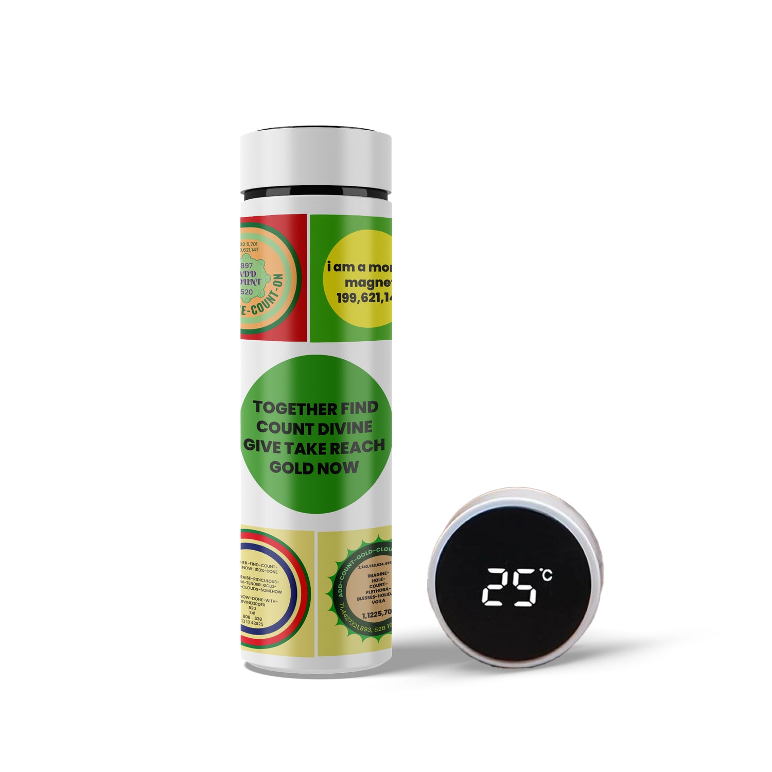 Money Magnet Energy Circle & Switchword Water Bottle – 500ml