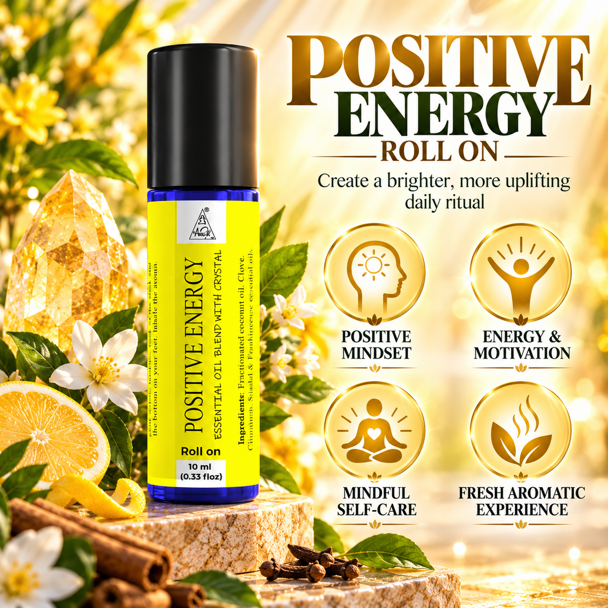 Positive energy Essential Oil Roll on (10ml)