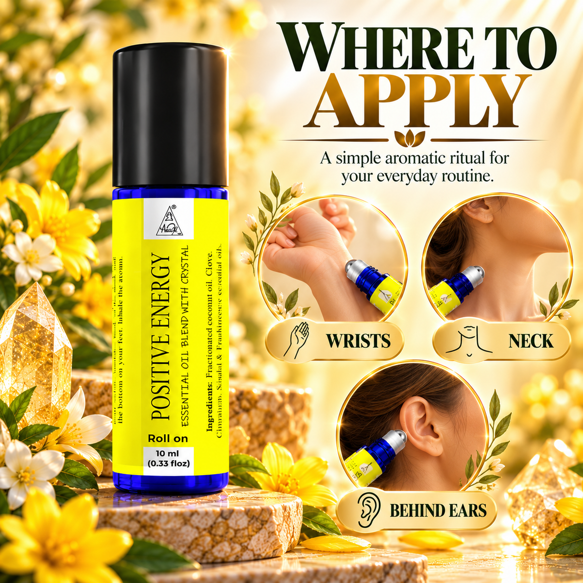 Positive energy Essential Oil Roll on (10ml)