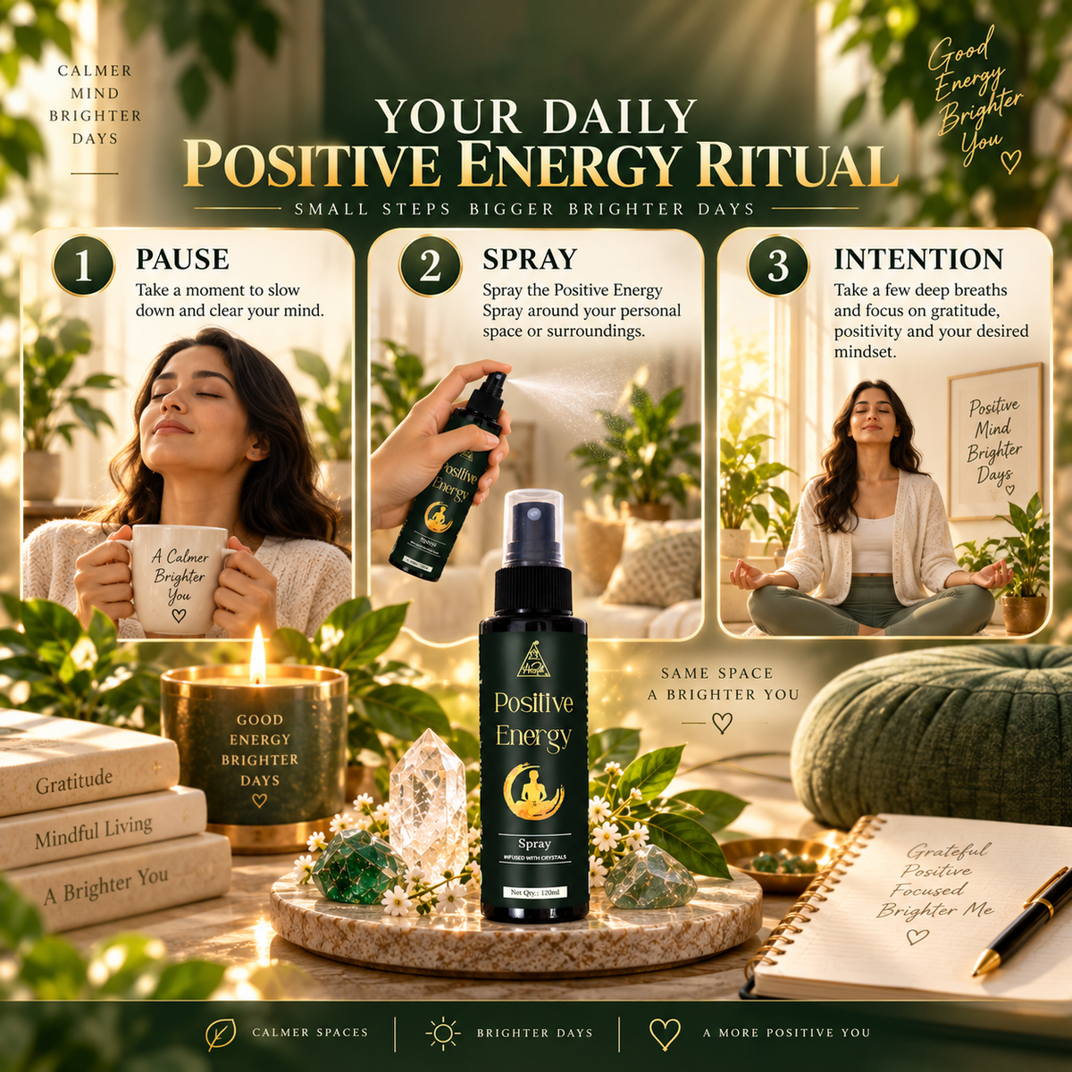 Positive energy spray | Reiki Energized | Aromatherapy (120ml)