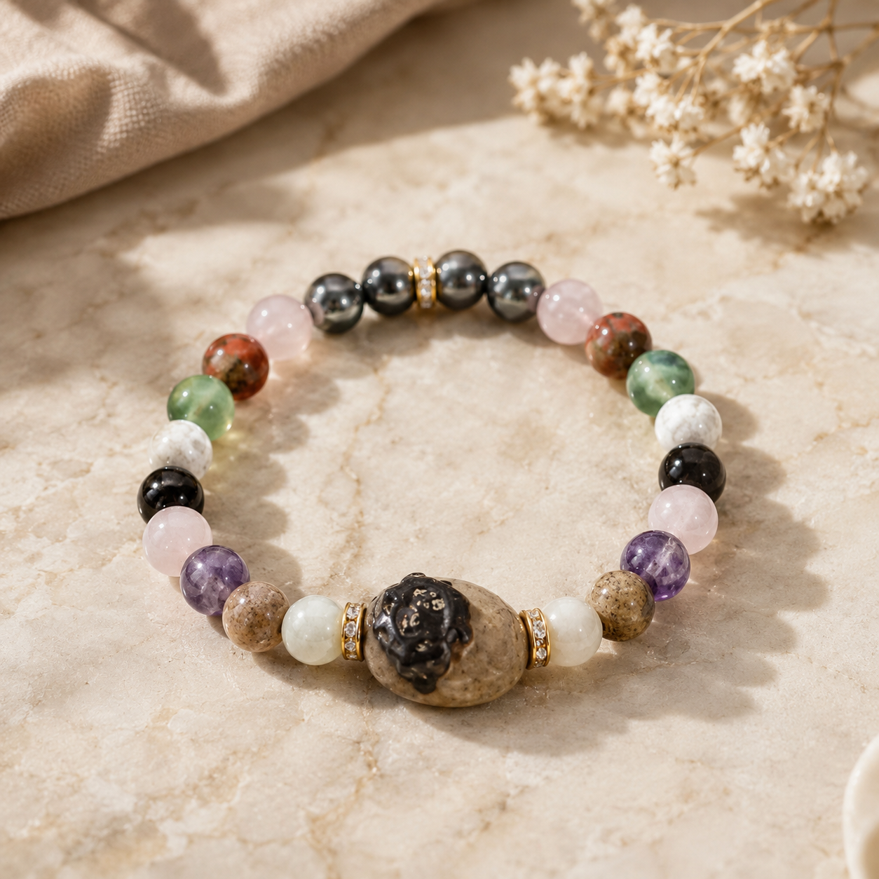 Pregnancy Crystal Bracelet | Crystal Wellness & Mindfulness Bracelet
