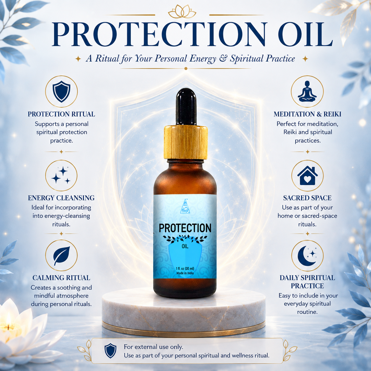 Protection oil | Reiki Energized | Aromatherapy | 30 ml