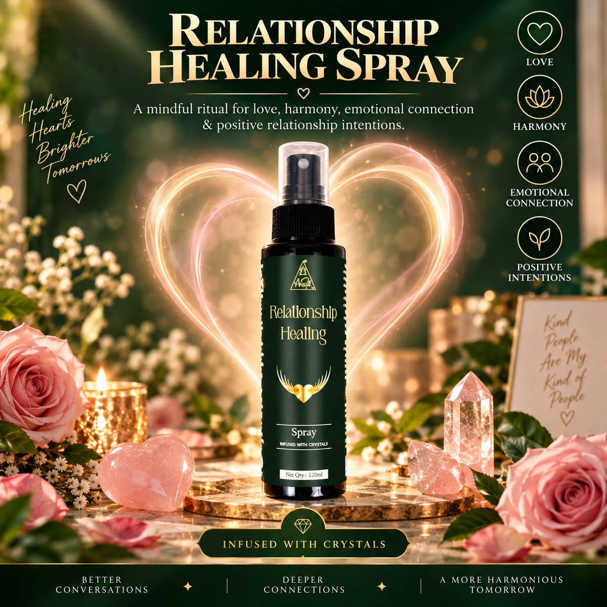 Relationship Healing spray | Reiki Energized | Aromatherapy (120ml)