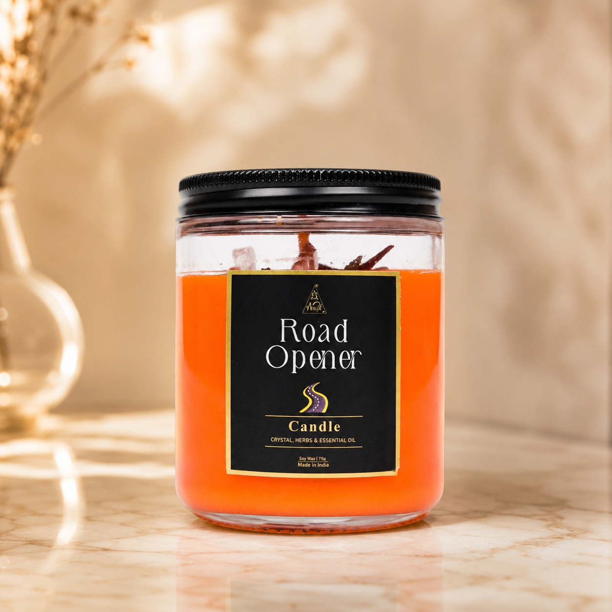 Road Opener candle | Reiki energized | Aromatherapy | 20-25 Hours