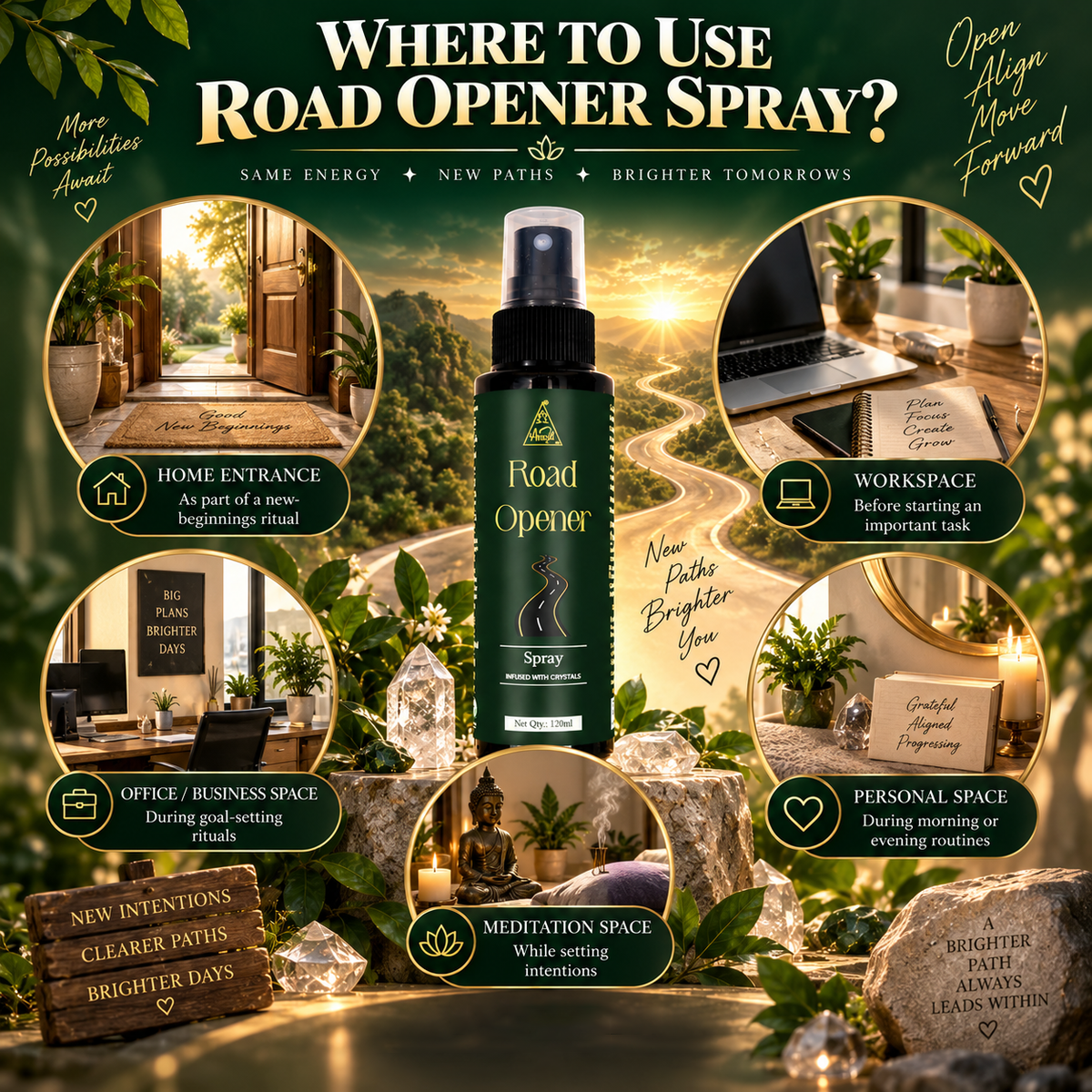 Road opener spray | Reiki Energized | Aromatherapy (120ml)