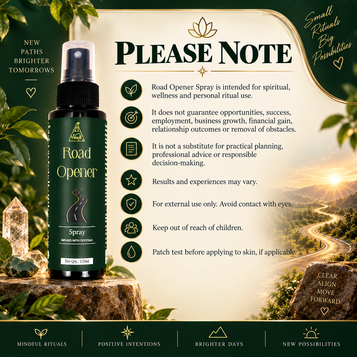 Road opener spray | Reiki Energized | Aromatherapy (120ml)
