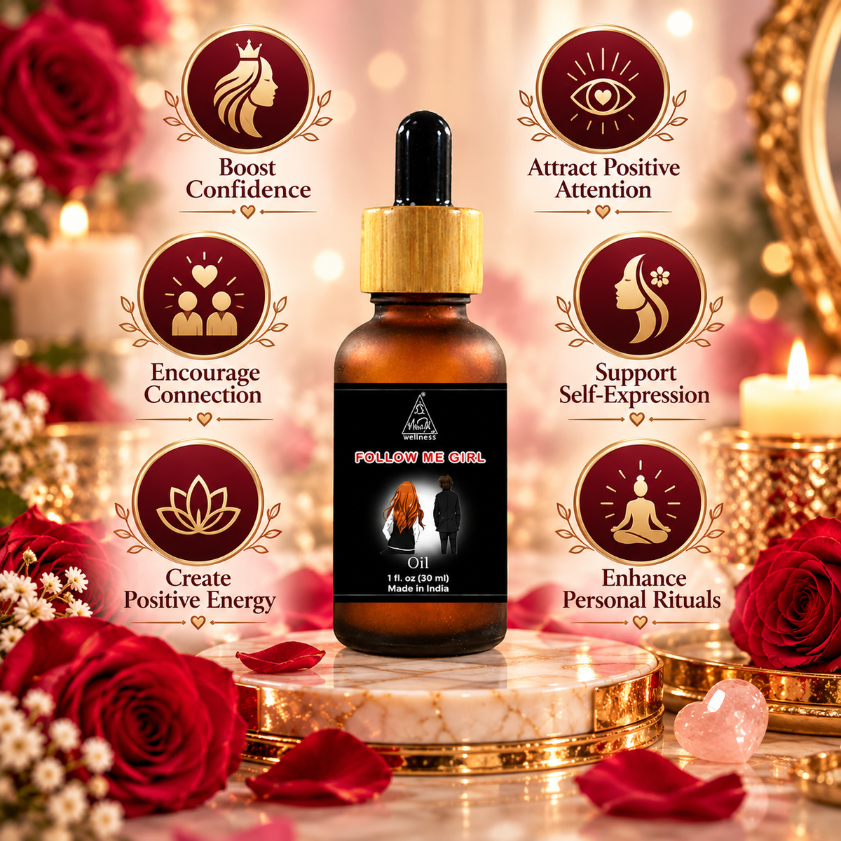 Follow Me Girl oil | Reiki Energized | Aromatherapy | 30 ml