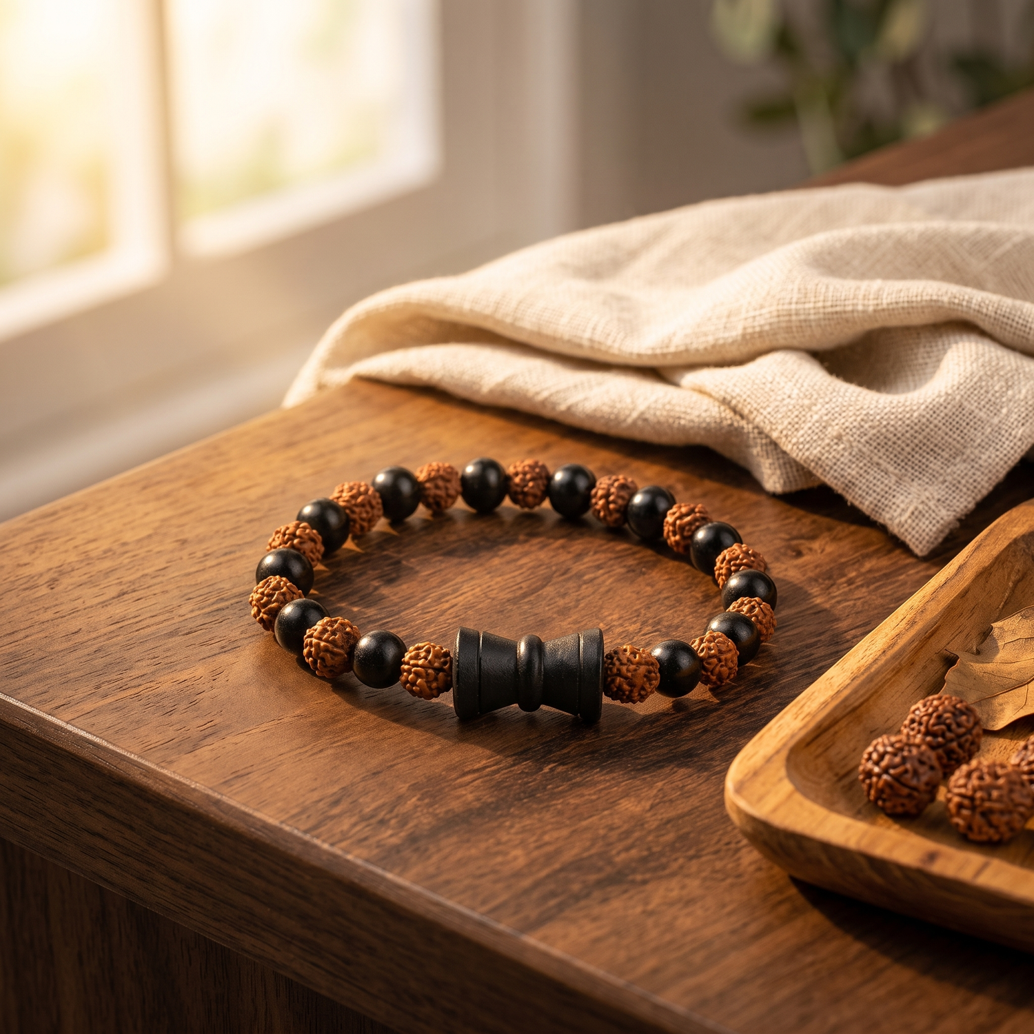 Rudraksha & Karungali Bracelet