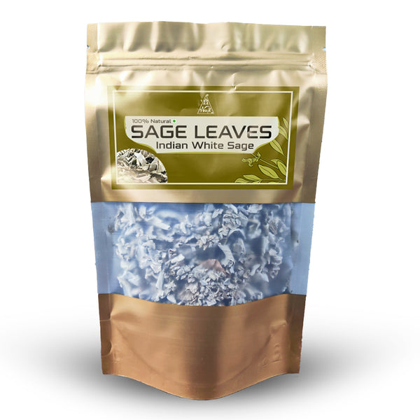 Indian White Natural Sage Leafs - 50 gm