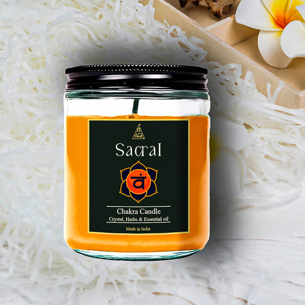 Sacral Chakra Candle Aromatherapy 50-55 hrs