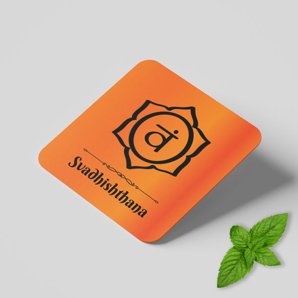 Sacral chakra coaster