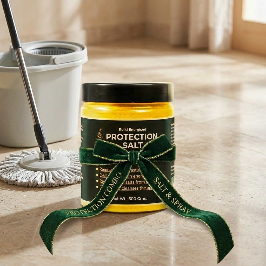 Double Protection Combo – Reiki Energised Salt & Evil Eye Spray (Pack of 2)