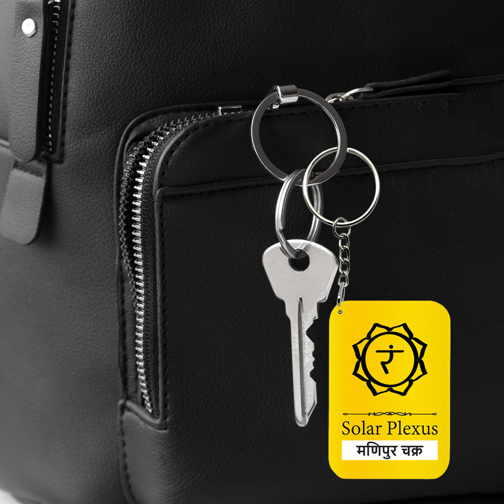 Solar Plexus Chakra Key Chain