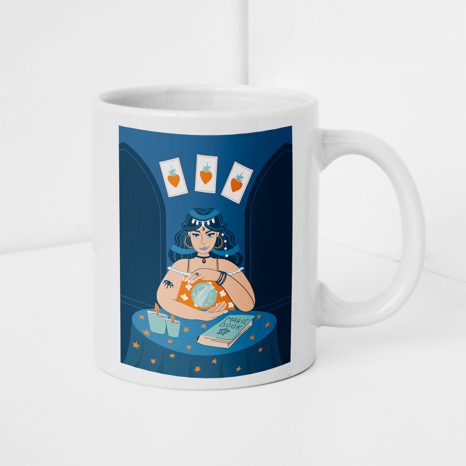 Tarot card & Magic book design Ceramic mug (325ml)