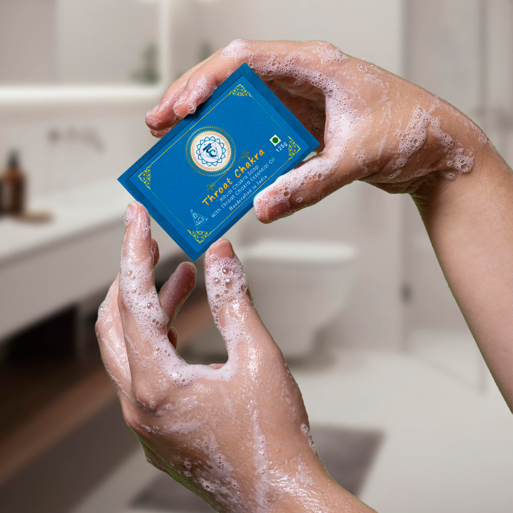 Throat Chakra bath Soap 100g (Pack of 1)