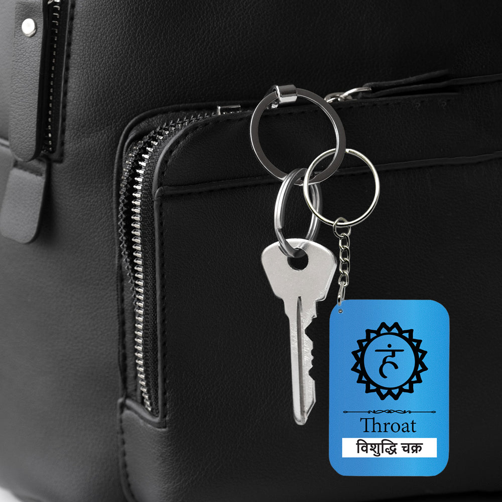 Throat Chakra Key Chain