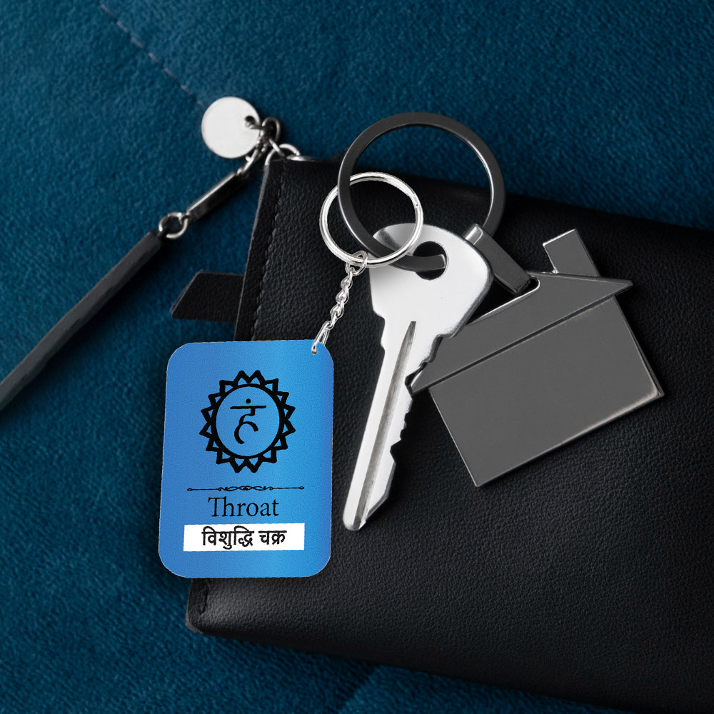 Throat Chakra Key Chain