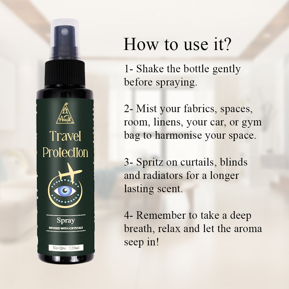 Travel Protection Spray | Reiki Energized | Aromatherapy (120ml)