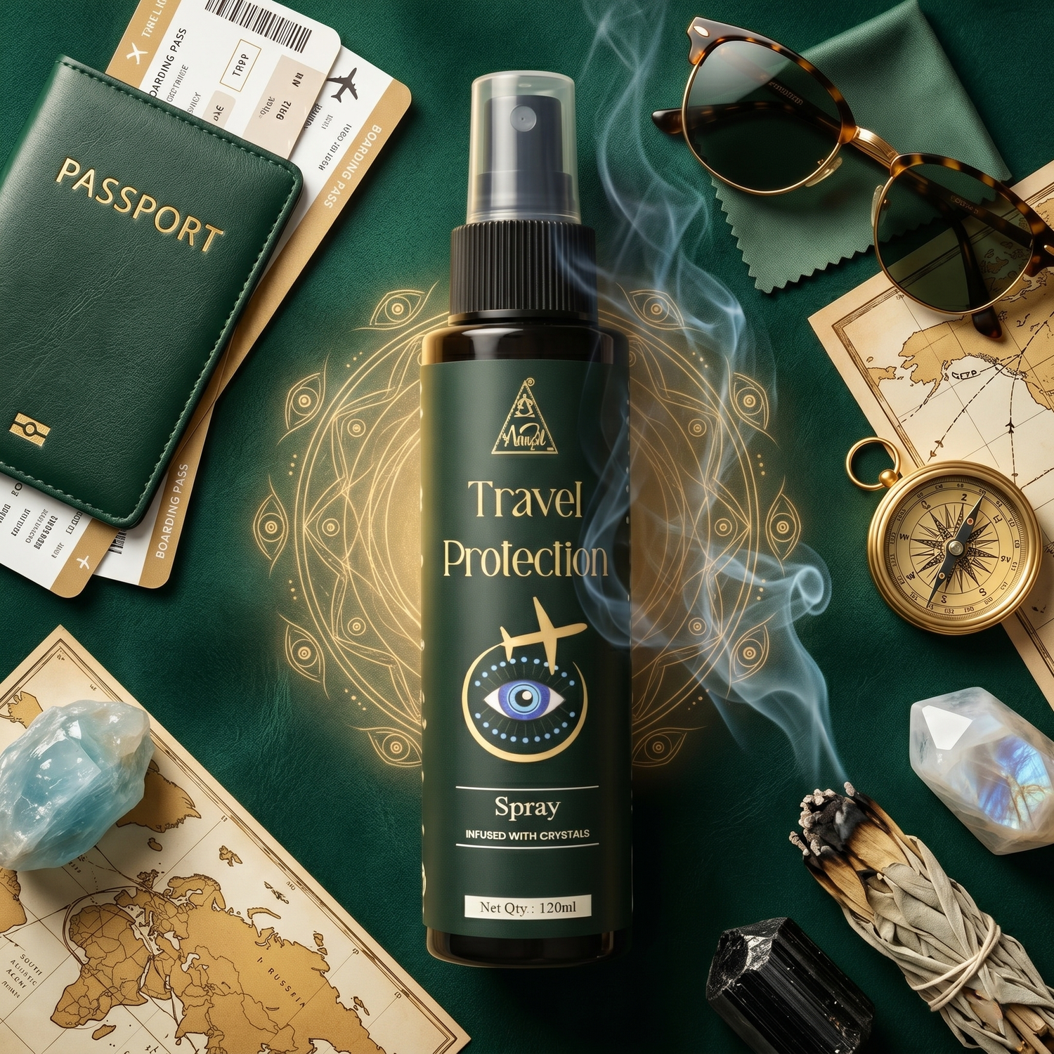 Travel Protection Spray | Reiki Energized | Aromatherapy (120ml)