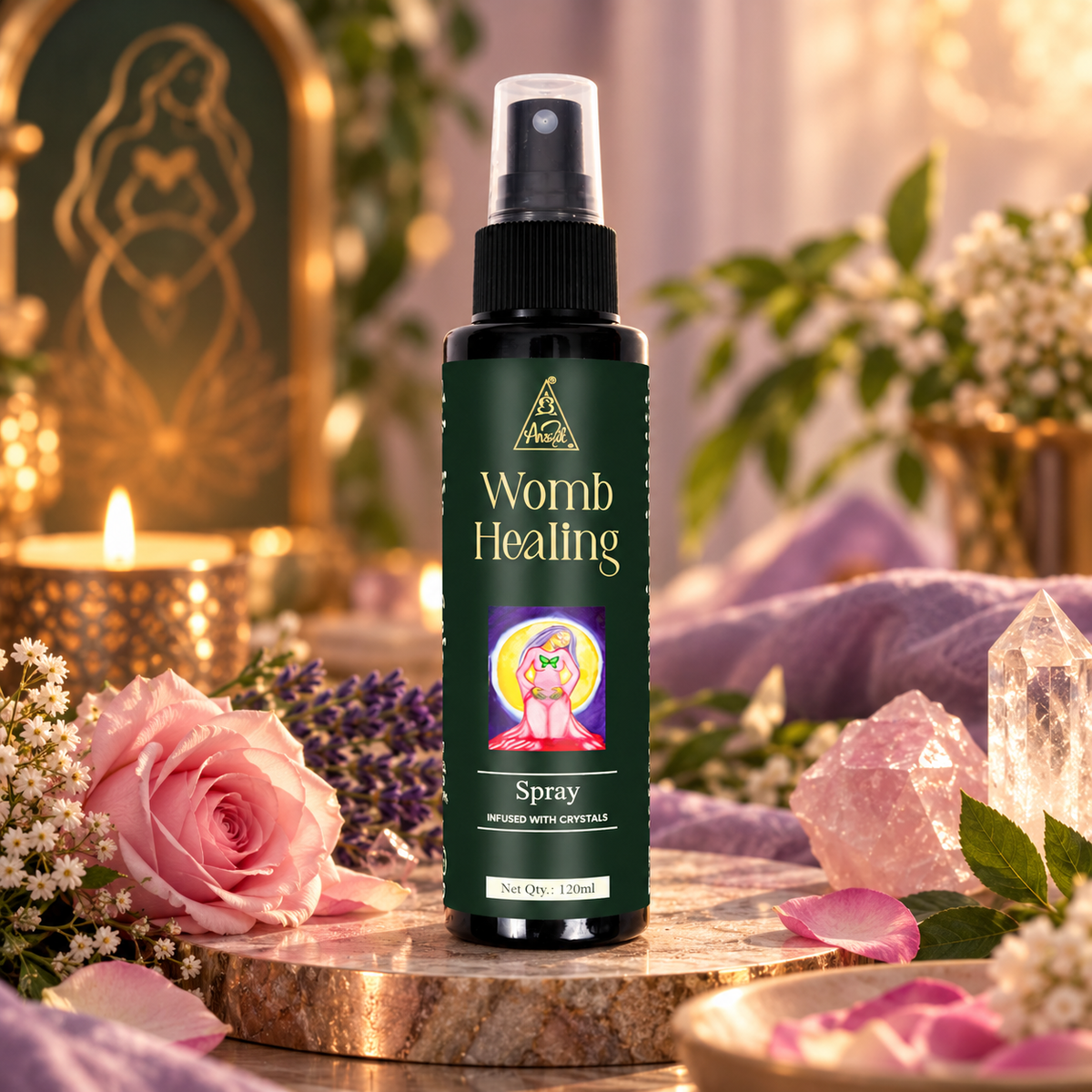 Womb Healing Spray | Reiki Energized | Aromatherapy (120ml)