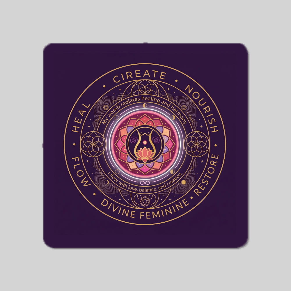 Womb Healing Energy Circle Coaster