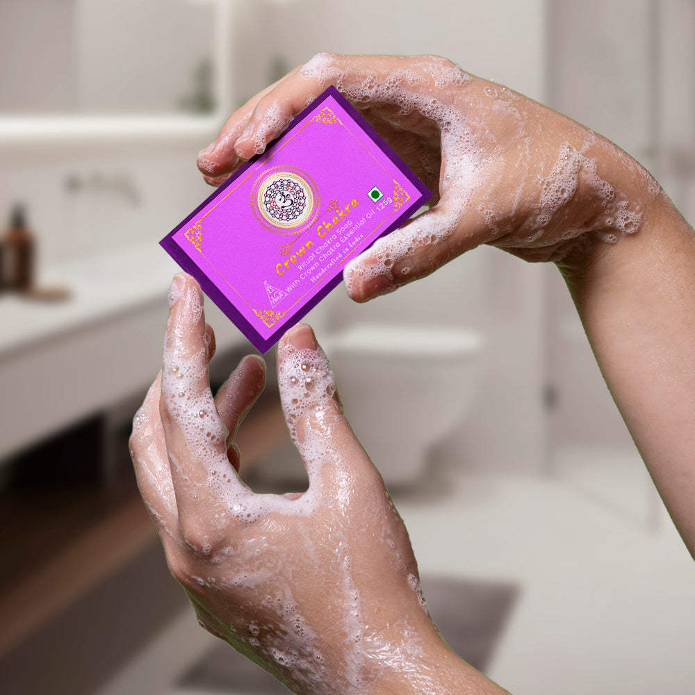 Crown Chakra Bath Soap 100g (Pack of 1) Free offer