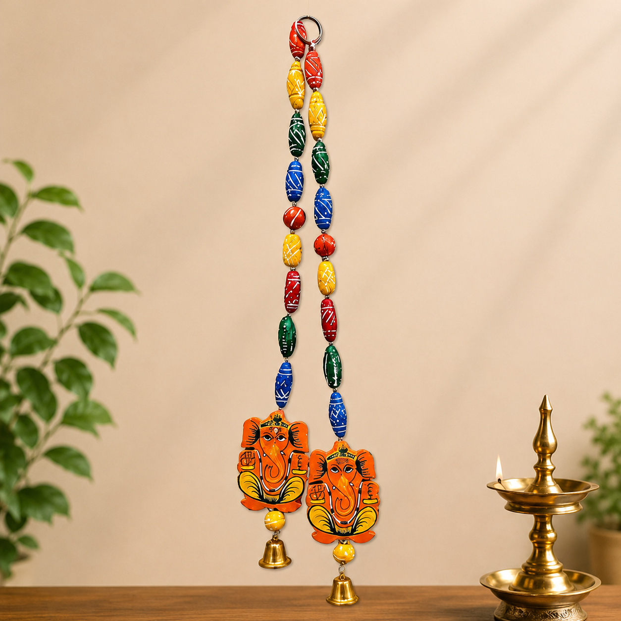 Lord Ganesha Wall Hanging Decor (2 Pack)