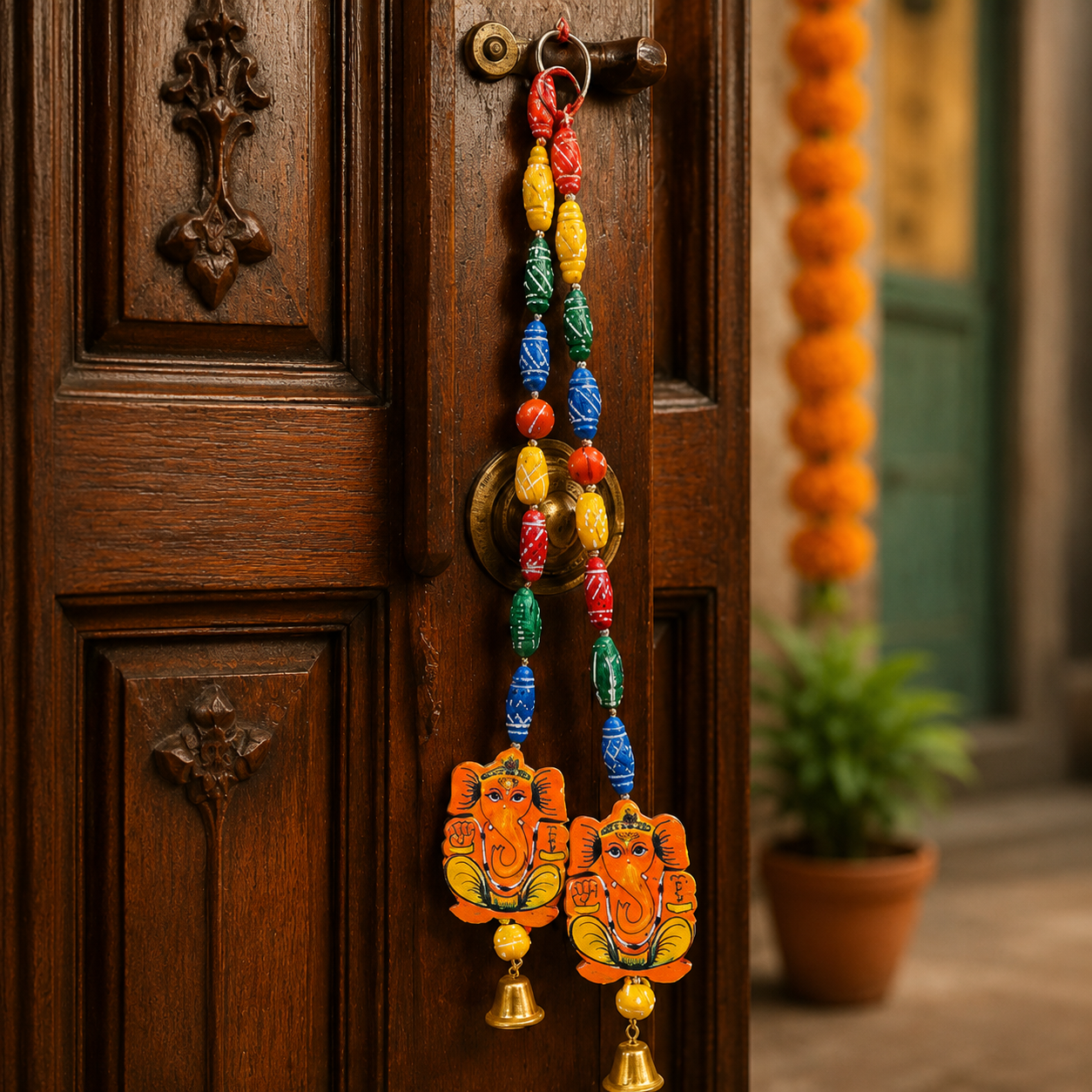 Lord Ganesha Wall Hanging Decor (2 Pack)