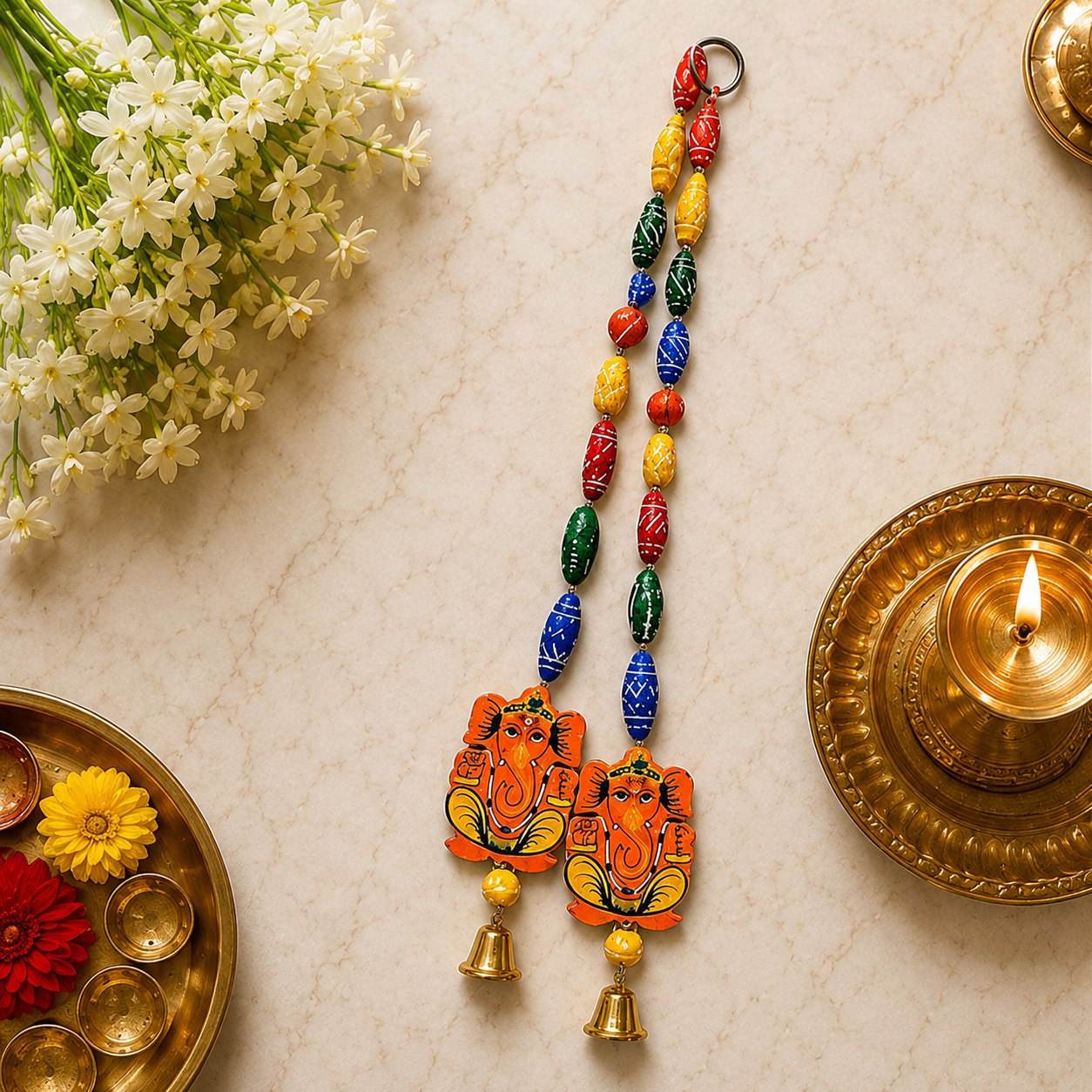 Lord Ganesha Wall Hanging Decor (2 Pack)