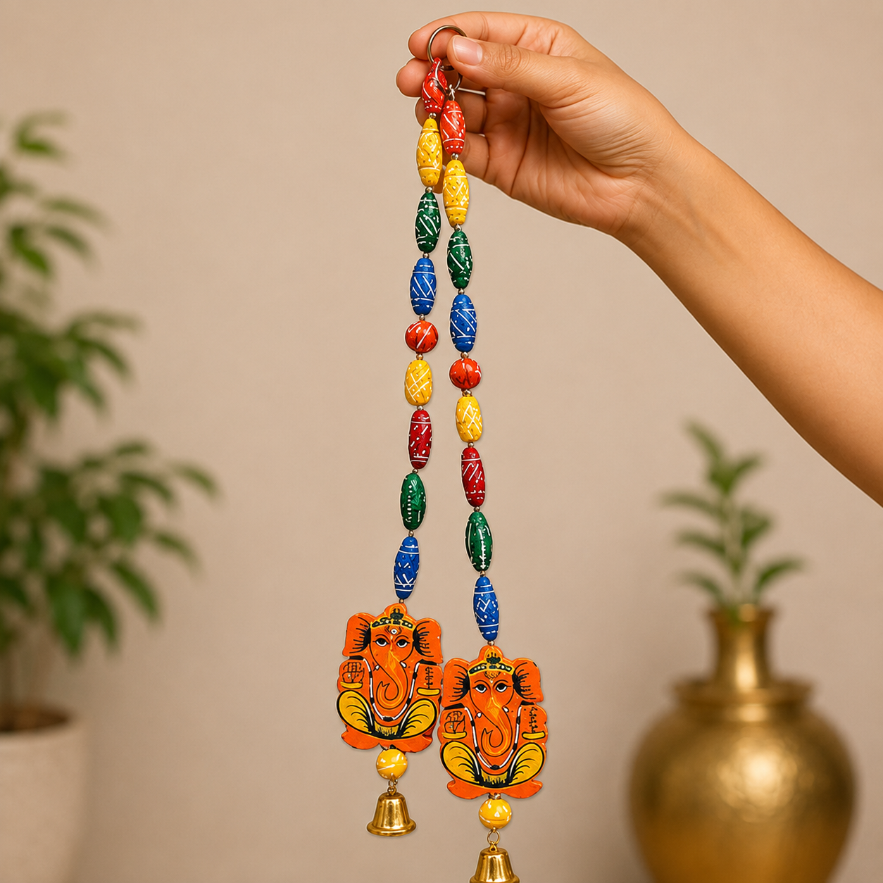 Lord Ganesha Wall Hanging Decor (2 Pack)