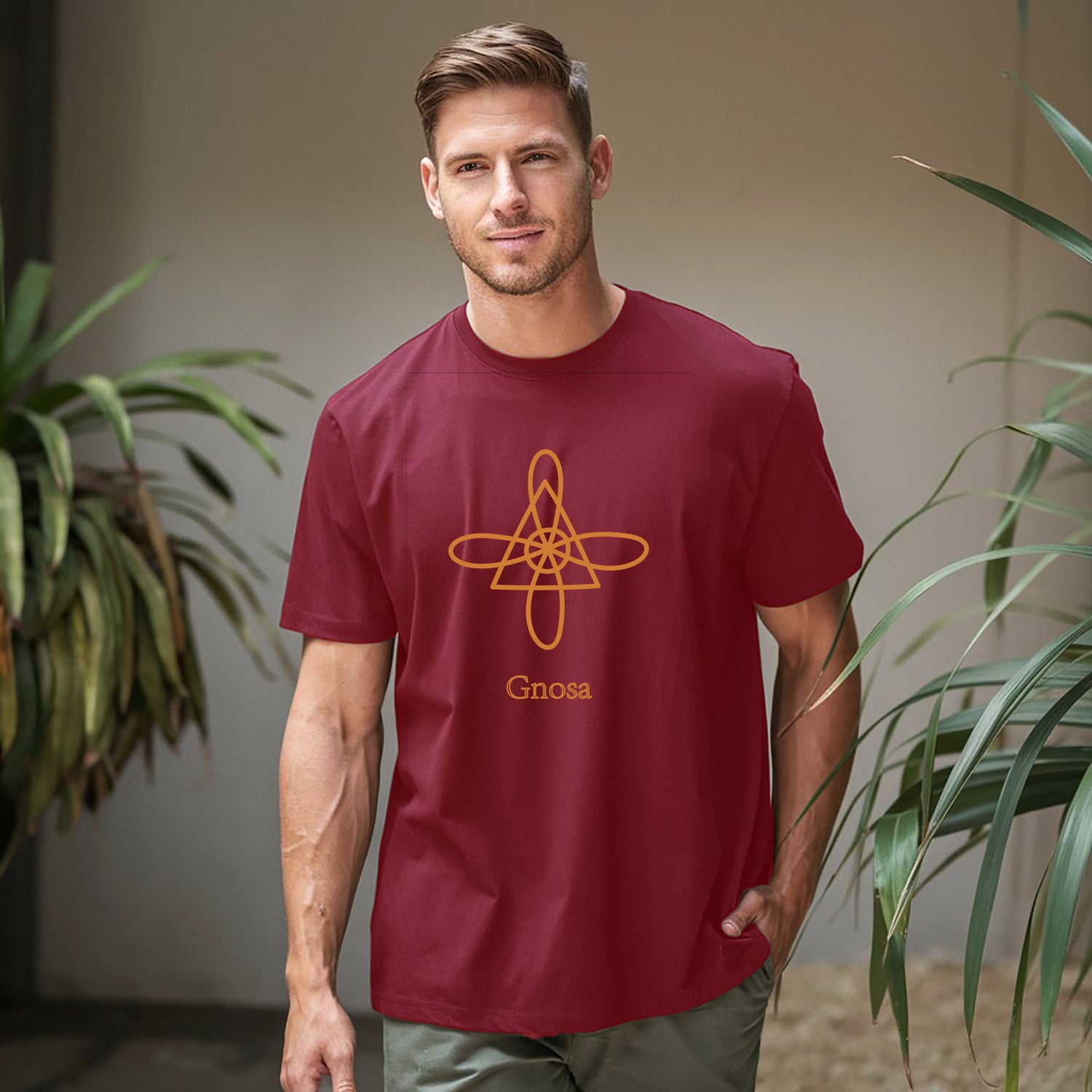 Gnosa Reiki symbol Cotton Printed T-Shirt