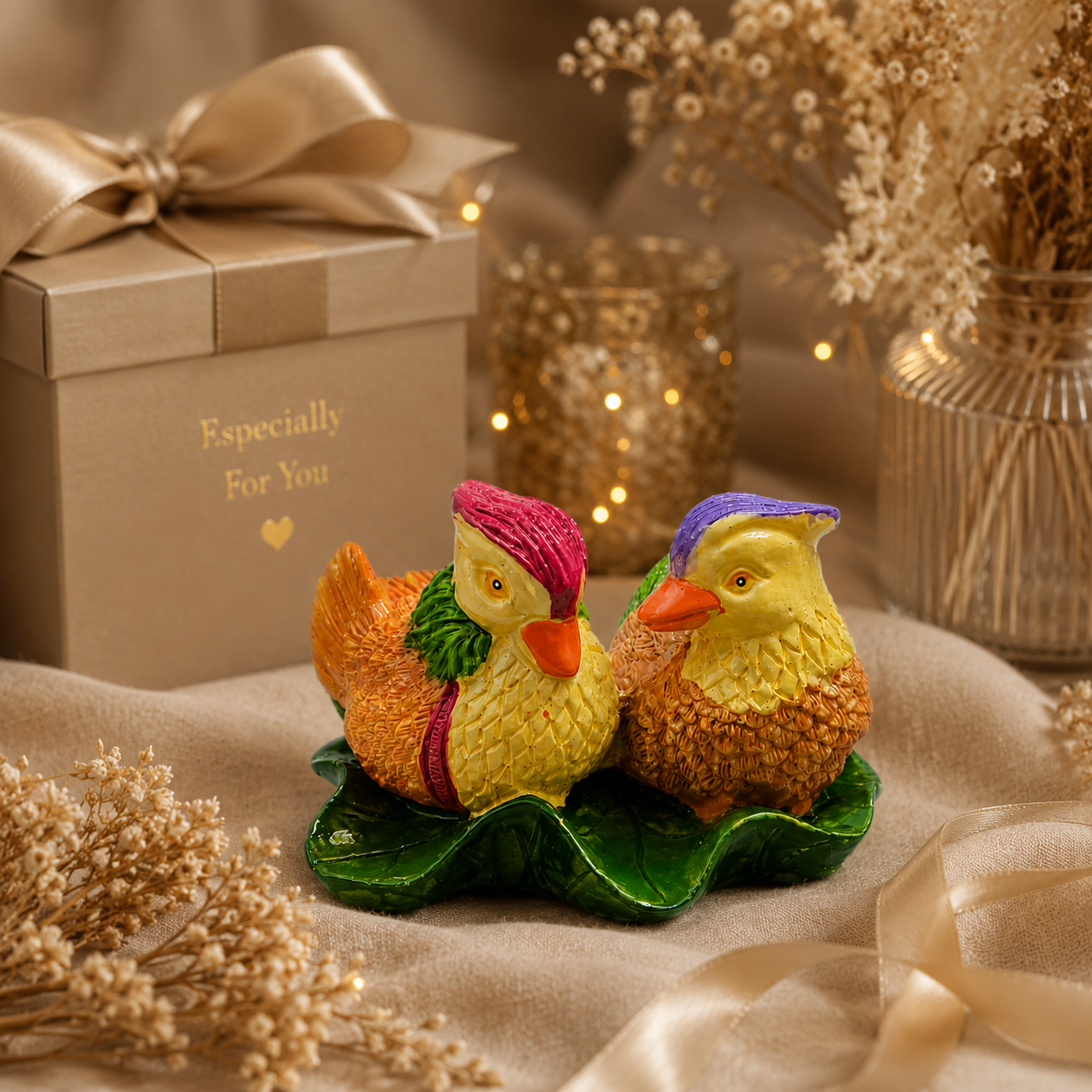 Feng Shui Love Birds | Mandarin Ducks Showpiece